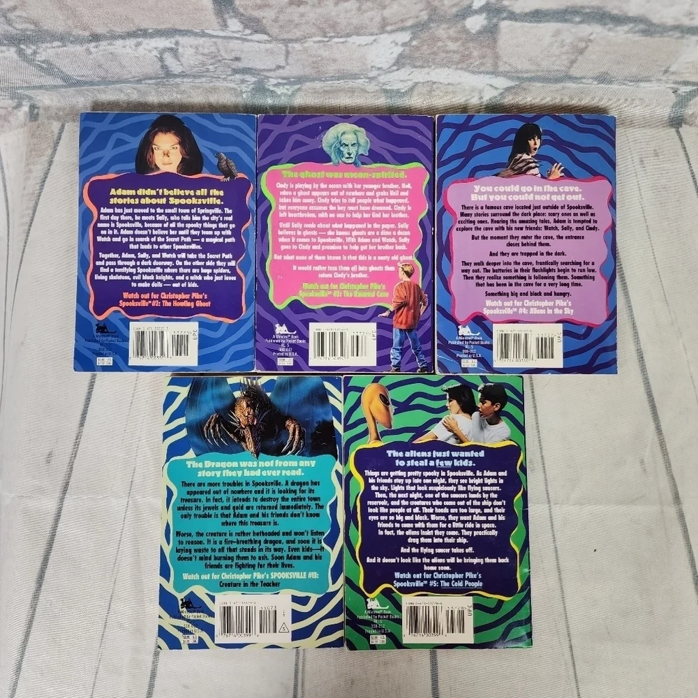 Vintage 90s Christopher Pike Spooksville Paperback Novels Set  of 5 - Picture 8 of 12